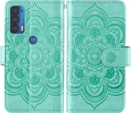 Miniatura 6 de Asuwish Funda para teléfono Motorola Moto Edge 2021/MotoEdge 5G UW con protector de pantalla de vidrio templado y soporte para tarjeta de crédito