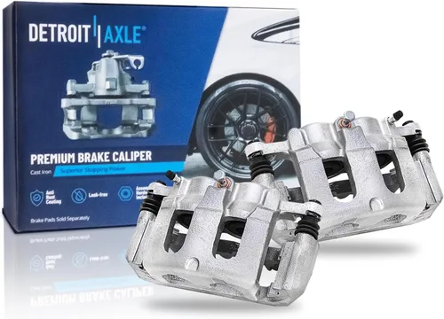 Miniatura 25 de Detroit Axle - 4 pinzas de freno para Honda Element 2003-2011 Pinzas de freno de disco con soportes 2004 2005 2006 2007 2008 2009 2010 reemplazo