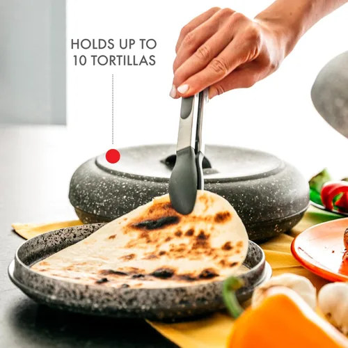 Miniatura 4 de Dexas calentador de tortillas, normal Patrón de granito