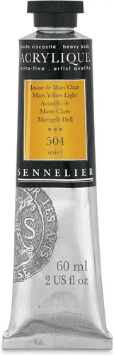 Miniatura 22 de Sennelier Acrílico para artistas extrafinos, 2.0 fl oz, luz verde cromo S3