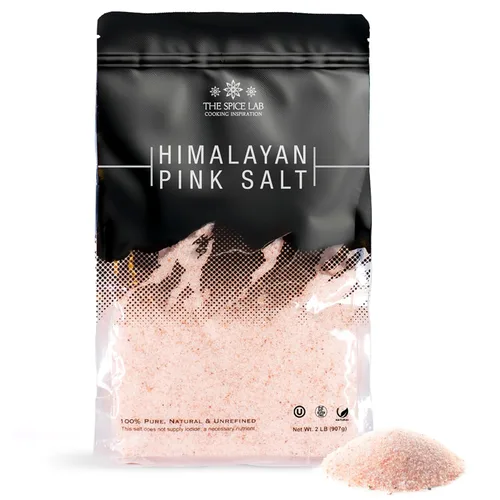 Miniatura 9 de The Spice Lab Sal del Himalaya – Gruesa 1 libra – La sal rosa del Himalaya es rica en nutrientes y minerales para la salud – Cristal puro gourmet