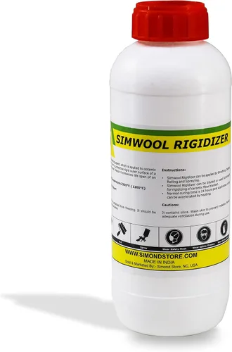 Miniatura 8 de Simond Store Rigidizador para revestimiento de fibra de cerámica, clasificación 2300F, revestimiento de superficie de aislamiento ignífugo