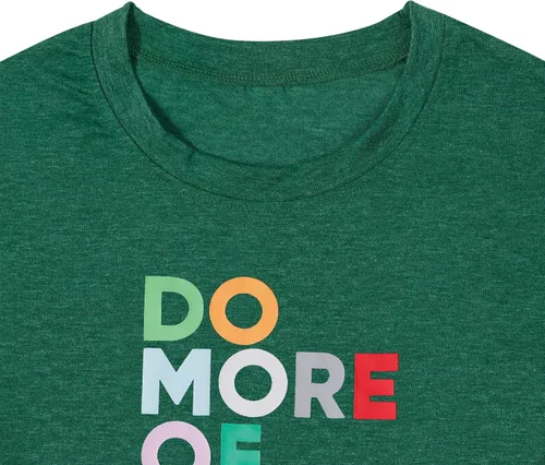 Miniatura 6 de Camiseta de manga corta para mujer, diseño con texto en inglés "Happy Graphic