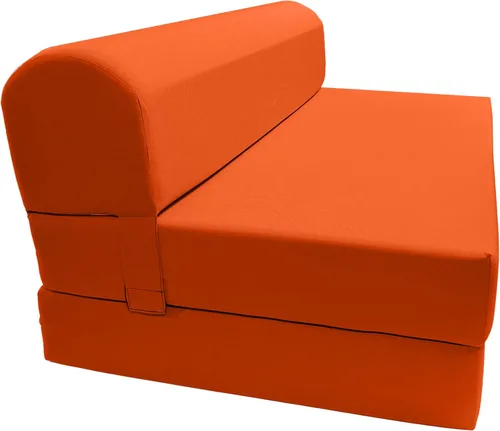 Miniatura 50 de D & D Futon Furniture Chair cama plegable de espuma, sofá de estudio, colchón de espuma doblado (6 x 36 x 70 pulgadas, azul real)