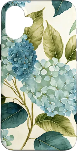 Miniatura 23 de Watercolor Shabby Chic Blue Hydrangeas Flower Case for iPhone 17