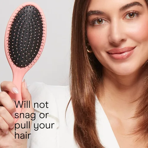 Miniatura 6 de Conair Juego de Cepillos Desenredantes para Cabello, Paquete de 3 Cepillos Desenredantes para Cabello Húmedo o Seco, Desenredante Suave para Todo