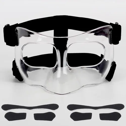 QK01 - Protector de nariz para nariz rota, máscaras faciales para fútbol, baloncesto y otros deportes, ajustable, para niños, adolescentes y