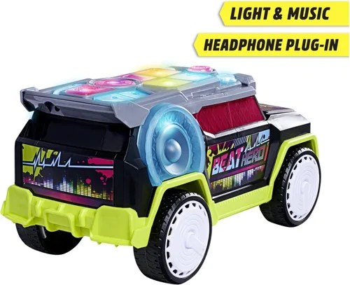 Miniatura 3 de Dickie Toys - Beat Hero 203767001 +3 años de coche con consola de música, 22 sonidos, luces LED, 3 modos de juego, Streat n Beatz