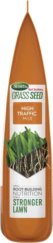 Miniatura 12 de Scotts Turf Builder - Mezcla de semillas de césped de alto tráfico, semillas de césped más fertilizante y mejorador de suelo, autorreparaciones
