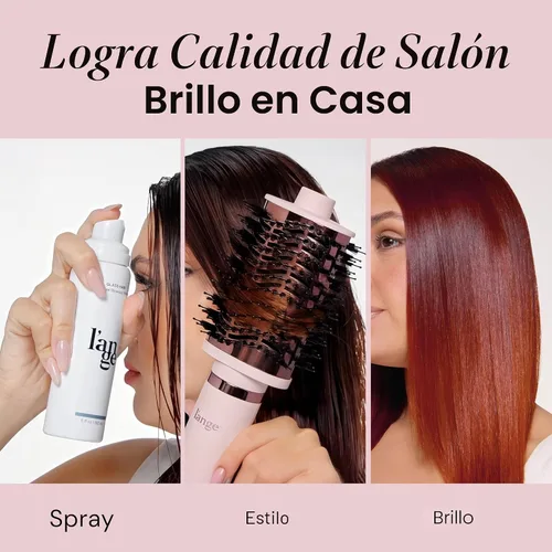 Miniatura 3 de L'ANGE HAIR Glass Hair Primer Térmico para Peinado Spray Protector de Calor para Control del Frizz y Brillo Spray de Peinado de Soporte