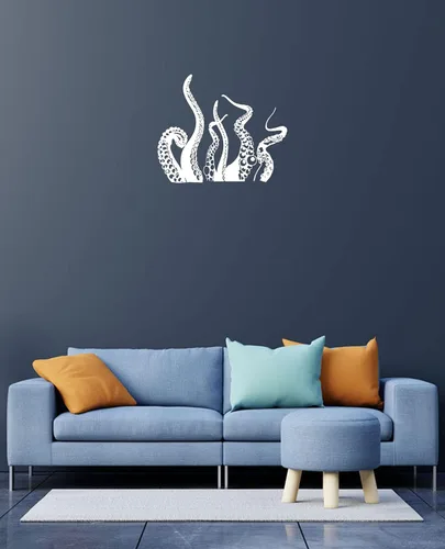 Miniatura 8 de Wall Decals Vinyl Decal Sticker Home Interior Design Mural Sea Ocean Animals Octopus Tentacles Bathroom Kids Nursery Baby Room Decor KT80