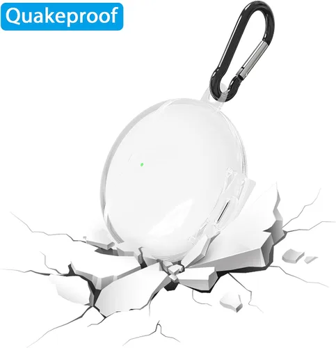 Miniatura 2 de Geekria Funda de TPU compatible con auriculares inalámbricos Huawei FreeBuds 4, funda protectora para auriculares con gancho para llavero, LED
