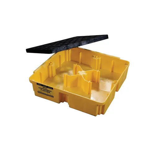 Miniatura 3 de Eagle Plataforma modular para derrames de un tambor, 26.25"x26"x6.5", sumidero de 15 galones, bandeja de contención de capacidad de carga de 2,000