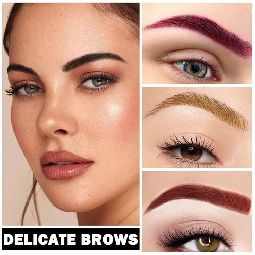 Miniatura 7 de Crema de pomada para cejas, gel de pomada de cejas naturalmente de larga duración, impermeable, cosméticos de maquillaje de cejas delicados y suaves