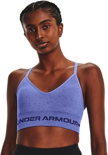 Miniatura 7 de Under Armour - Brasier largo y sin costuras de bajo impacto para mujer