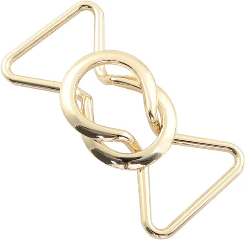 Miniatura 2 de 2PCS 0.984 in Cierre de hebilla de metal entrelazado para cinturón de cintura DIY, costura a mano, fabricación de vestidos - Accesorios para cinturón