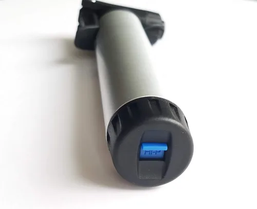 Miniatura 3 de Mini bomba de bicicleta con manipulador de aire de la marca BIKETUBE – Diseño de dos etapas con barril de aluminio – Compatible con válvulas Presta
