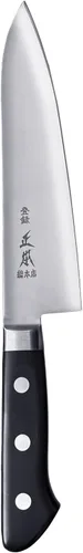 Miniatura 2 de MASAMOTO VG Cuchillo de chef japonés de 7.1" (180mm) Gyuto Cuchillo profesional de chef, hoja de acero inoxidable japonés ultra afilada, mango