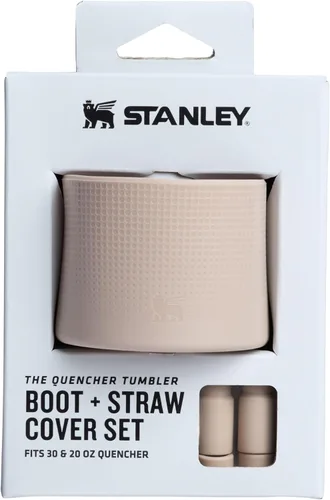 Stanley Quencher Bota y Tapa con Pajita | Protector Antideslizante de Silicona para Vaso con Asa | Juego de Accesorios para Vaso de Acero Inoxidable