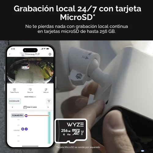 Miniatura 10 de WYZE Floodlight Camera Pro, Elección de los Editores de PCMag 3000-lúmenes LED, cámara de seguridad exterior HD 2.5K, vista ancha de 180°, visión