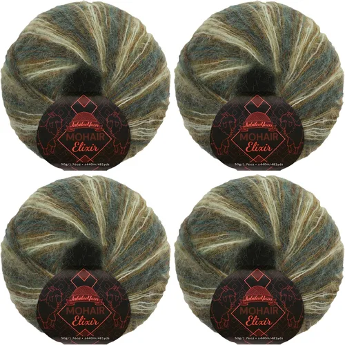 Miniatura 124 de JubileeYarn Mohair Elixir Yarn - 50g/Skein Baby Wool Blend - Cosmopolitan - 1 Skein