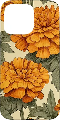 Miniatura 30 de Funda para iPhone 14 Pro Max Watercolor Marigold Flower