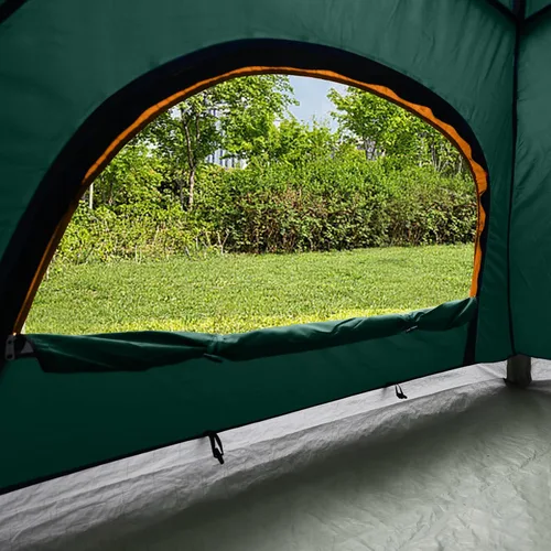 Miniatura 3 de UNP Tienda de campaña de cúpula de 6 personas para 4 estaciones, fácil de montar para acampar y senderismo, ligera y portátil, verde