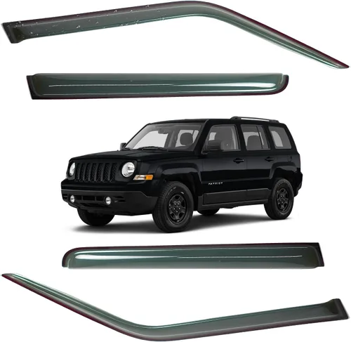 Miniatura 136 de Viseras para ventanas para Mazda 3 Sedán 4 puertas 2004 2005 2006 2007 2008 2009 estilo JDM Mugen, deflector de viento, protector solar y de lluvia