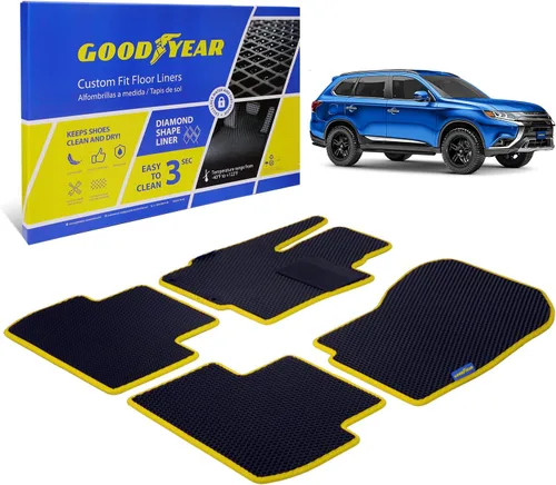 Miniatura 11 de Goodyear Alfombrillas de automóvil para todo tipo de clima, ajuste personalizado para Toyota 4Runner 10-12, juego de 5 piezas, revestimientos