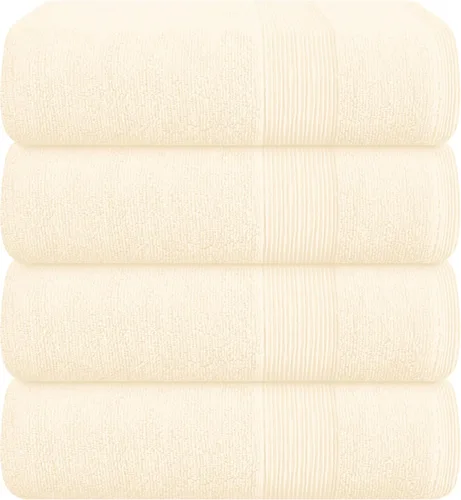 Miniatura 77 de Belizzi Home Toallas de Baño Extragrandes Premium de Algodón Paquete de 2, 35x70 - 100% Algodón Puro - Ideal para Uso Diario - Ultra Suave y Morado
