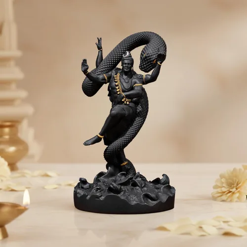 Miniatura 10 de Artarium Vighnaharta - Estatua de Ganesha de 9 pulgadas, ídolo de Ganesha, Dios hindú Ganpati Murti para templo del hogar, decoración de habitación