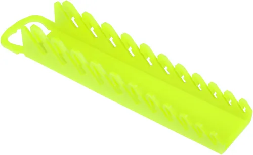 Ernst Manufacturing Organizador de llaves portátil de 11 llaves, alta visibilidad, se adapta de 3/8 a 1 pulgada, diseño ergonómico (modelo 5078HV)