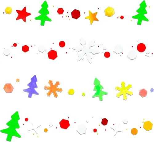 Miniatura 5 de Gel con purpurina para el cuerpo navideño, 4 colores, 8.5 onzas, holográfico, grueso, sirena, iridiscente, láser, estrella, flor y hojas
