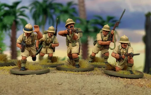Miniatura 8 de Warlord Games Wargames Delivered Bolt Action British Commonwealth Desert Infantry 1:56 Miniaturas de mesa - Juego de soldados de la Segunda Guerra