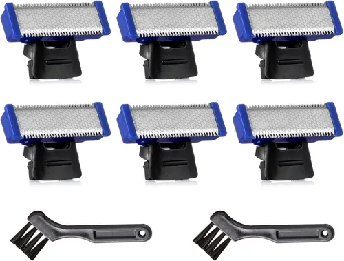 Miniatura 15 de 4 cabezales de repuesto LinMei Solo compatibles con afeitadora Microtouch Solo de 1ª generación con cable de carga para recortadora eléctrica 4