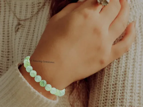 Miniatura 53 de Amazing Gemstone Pulsera de cristal para mujeres y hombres, pulsera de cristal curativo de protección, pulsera elástica con cuentas de piedras
