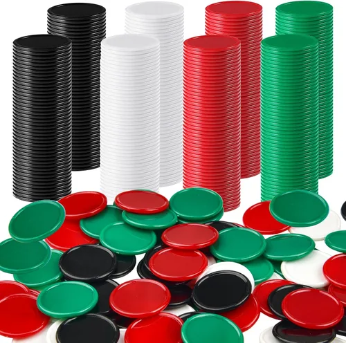 Miniatura 8 de Coopay Fichas de póquer de plástico de 1 1/2 pulgadas, contadores de aprendizaje, discos de conteo de fichas de bingo, marcadores para práctica