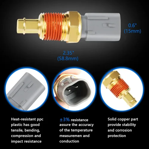 Miniatura 3 de OTUAYAUTO 5149077AB Reemplazo del sensor de temperatura del refrigerante del motor para Jeep Grand Cherokee Wrangler, Dodge Ram 1500 Avenger