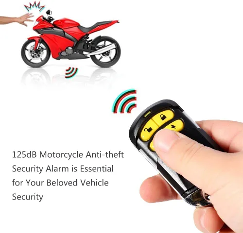 Miniatura 5 de Sistema de seguridad para motocicleta, alarma antirrobo con arranque remoto del motor, alarma de motocicleta de 12 V para ciclistas, scooters