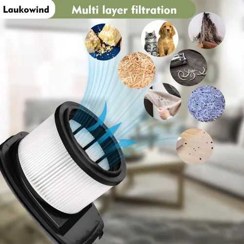 Miniatura 5 de Para Shark IZ362H IZ462H IZ363HT IZ163H IZ483H IZ483H Filtro de repuesto Anti-Alérgeno Ligero Inalámbrico Stick Vacuum Vertex Ultra Pet Plus Power