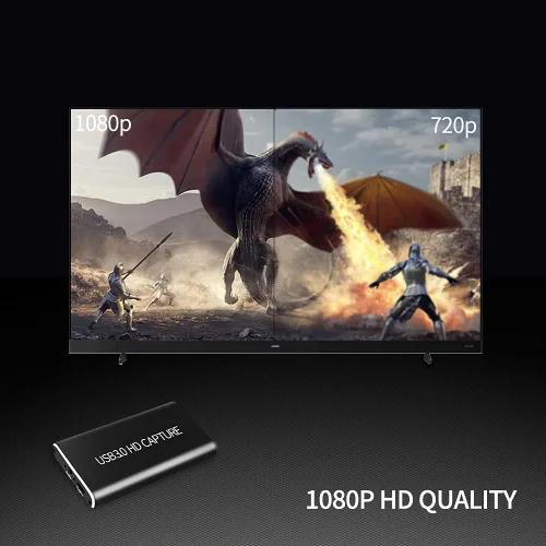Miniatura 4 de Tarjeta de captura de video HDMI, tarjeta de captura de video VSVABEFV Audio y Video, HDMI a tipo C/USB 3.0 Dispositivo de captura de video HDMI