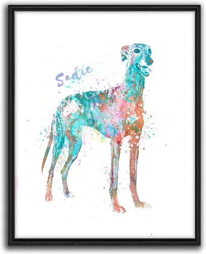 Miniatura 27 de Personal-Prints Regalo de arte personalizado para pared de perro, impresión artística moderna personalizada única de estilo acuarela La raza