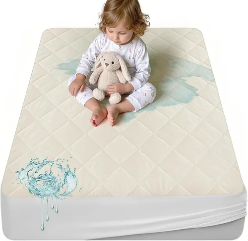 Miniatura 10 de Protector de colchón 100% impermeable superior y lateral, protectores de colchón orgánicos transpirables, protectores de colchón individuales