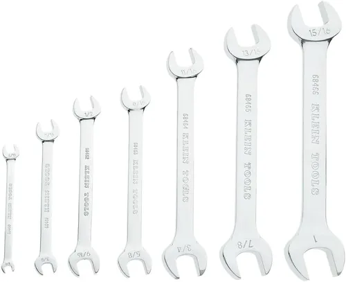 Miniatura 3 de Klein Tools 68452 Juego de llaves SAE de extremo abierto, 7 piezas con bolsa rodante