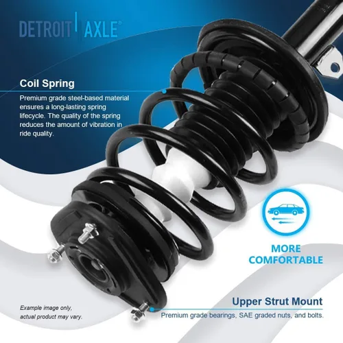 Miniatura 3 de Detroit Axle - 4 piezas de soportes para Toyota 2004 2005 2006 2007 2008 2009 Prius, soportes delanteros y traseros con resortes helicoidales