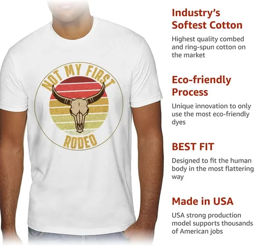 Miniatura 5 de Not My First Rodeo - Camiseta de ante - Bull Skull - Camiseta de gamuza vaquera