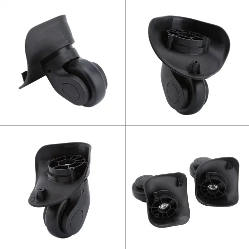 Miniatura 5 de 1 par de ruedas para maletero rueda de equipaje rueda de repuesto giratoria universal de repuesto para equipaje maleta ruedas de PVC para maleta