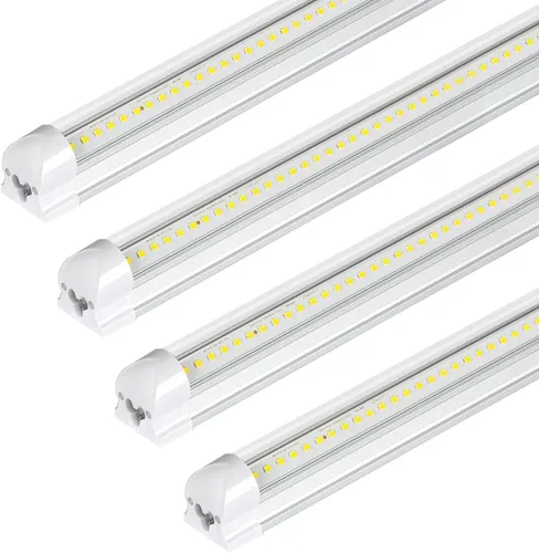 hykolity Luz LED de tienda de 30 W, 2 pies, 3500 lm 6500 K, luz blanca súper brillante, lámpara de techo enlazable, luz de tubo LED T8 integrada en