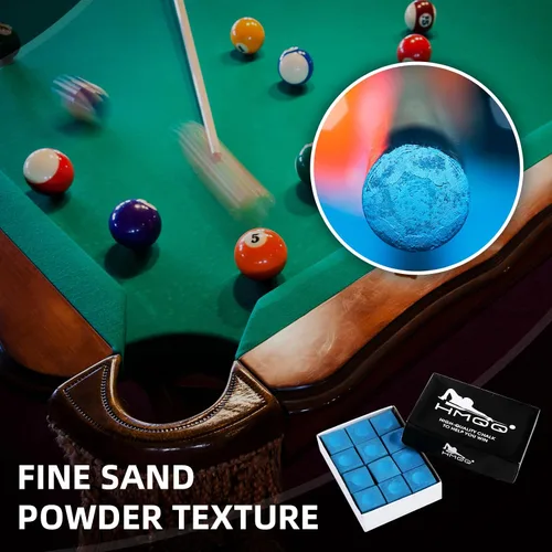 Miniatura 5 de HMQQ Pool Cue Chalk – 12 Pack Billiard Chalk, Low Dust & Anti-Slip Cue Chalk for Smooth, Accurate Shots – 6 Colors Available for Pool Lovers, Home