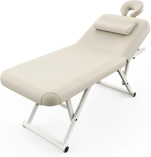 Miniatura 13 de pouseayar Mesa de masaje ajustable con almohada facial y reposacabezas, resistente y sólida, silenciosa y fácil de ajustar, respaldo ajustable